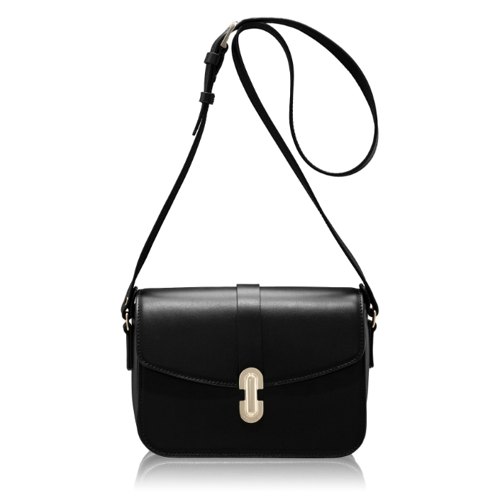 Imagine Geanta dama de umar ANERA 01 VITELLO NEGRU