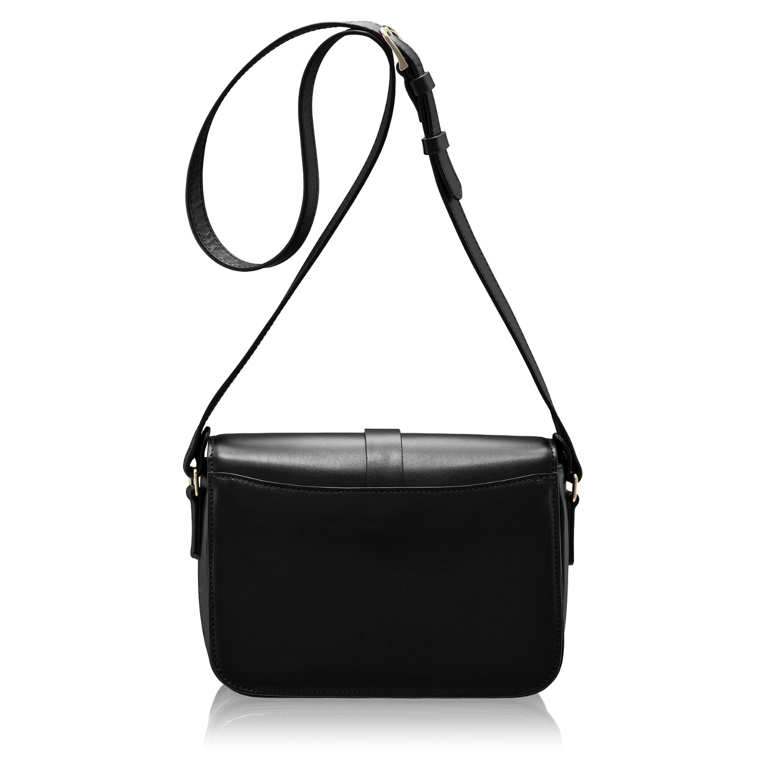 Picture of Women Leather Hand Bag ANERA 01 VITELLO BLACK