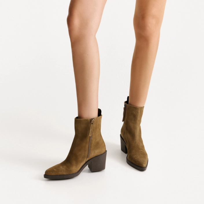 Women Suede Ankle-Boots 7806 Crosta Noce Women Suede Ankle-Boots 7806 Crosta Noce