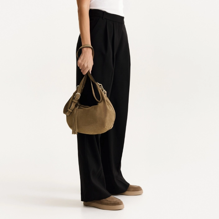 Geanta dama de mana NORY 01 CROSTA TAUPE