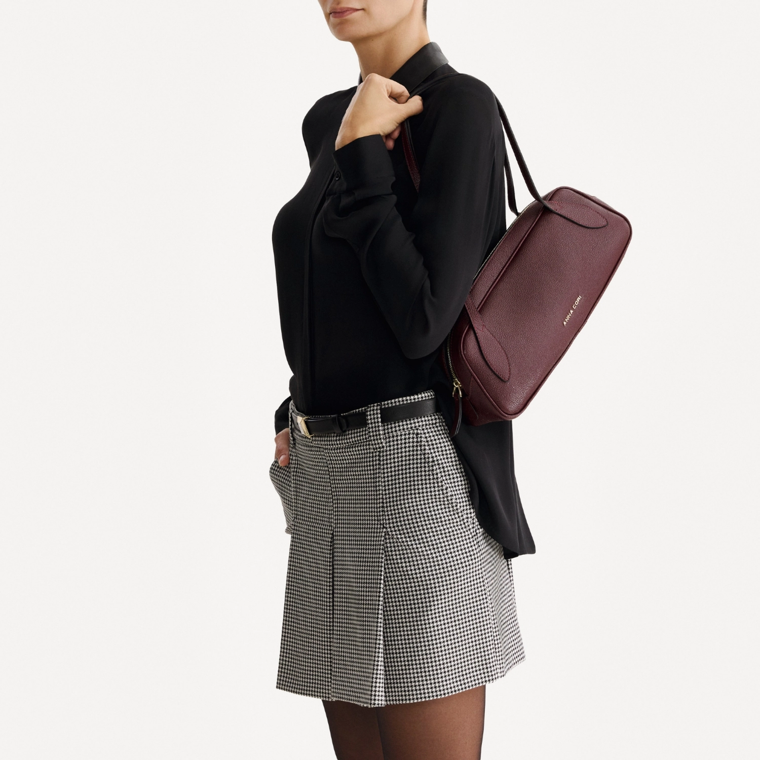 Picture of Women Leather Hand Bag MUNA 02 BOTTALATO BORDO