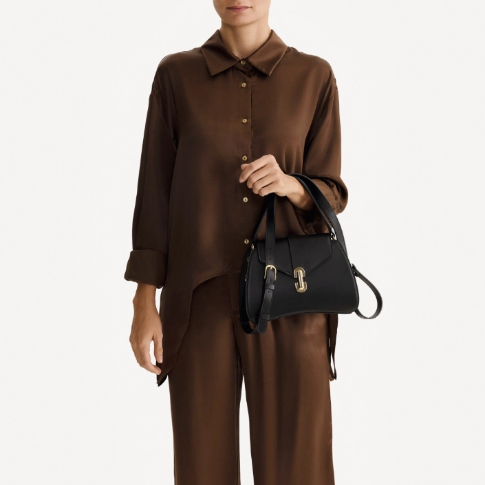 Geanta dama de Mana ANERA 02 VITELLO NEGRU