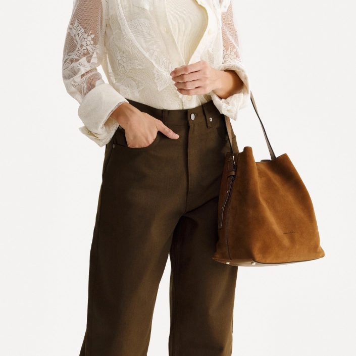 Women Natural Leather Tote Bag RIANA CROSTA CUOIO Women Natural Leather Tote Bag RIANA CROSTA CUOIO