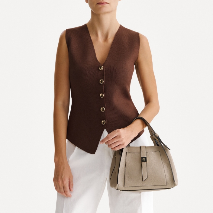 Geanta dama de Mana BLUMA 01 BOTTALATO TAUPE