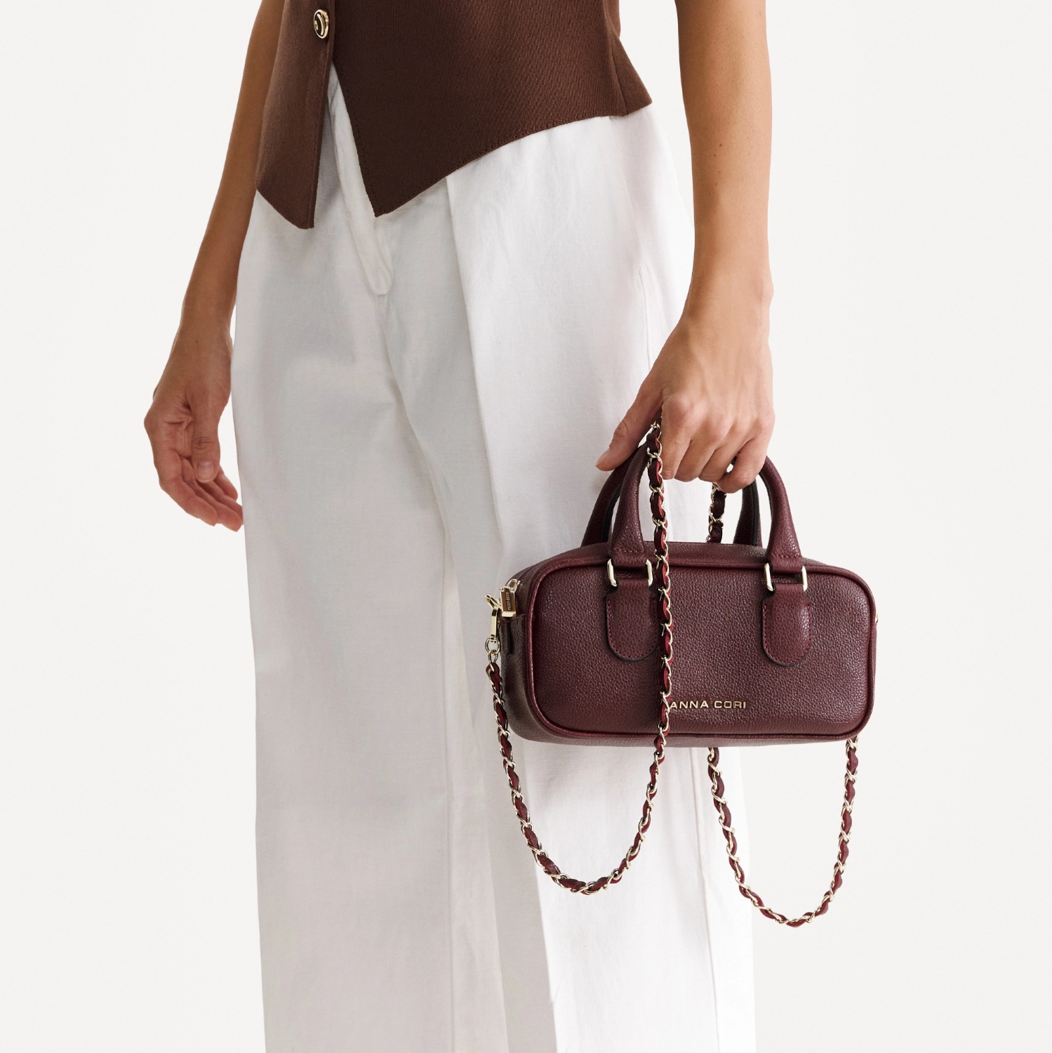 Imagine Geanta dama de Mana TINY 01 BOTTALATO BORDO