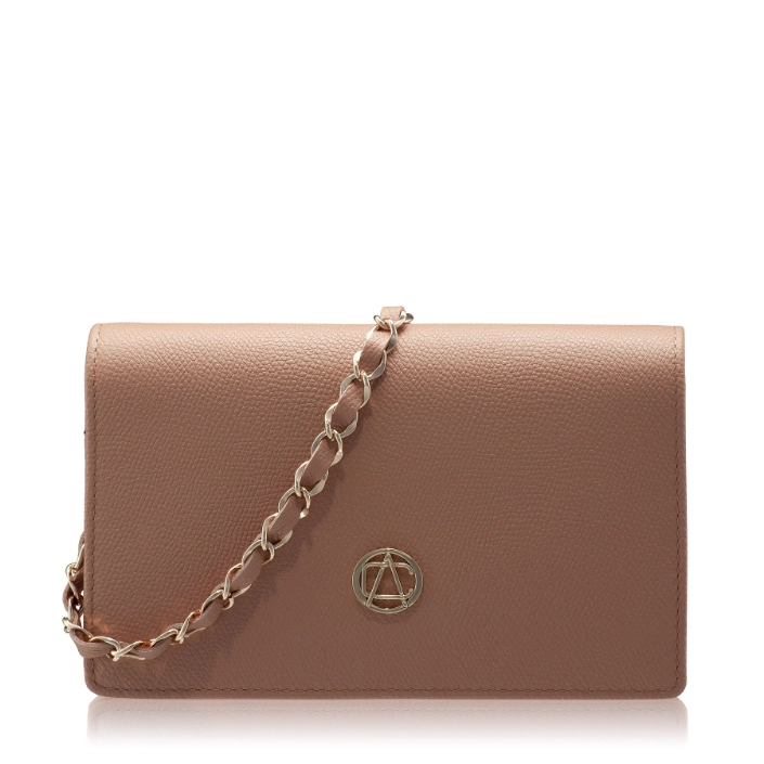 Show details for Women Leather clutch Bag ARNA 02 VITELLO STAMP POUDRE Picture of Women Leather clutch Bag ARNA 02 VITELLO STAMP POUDRE