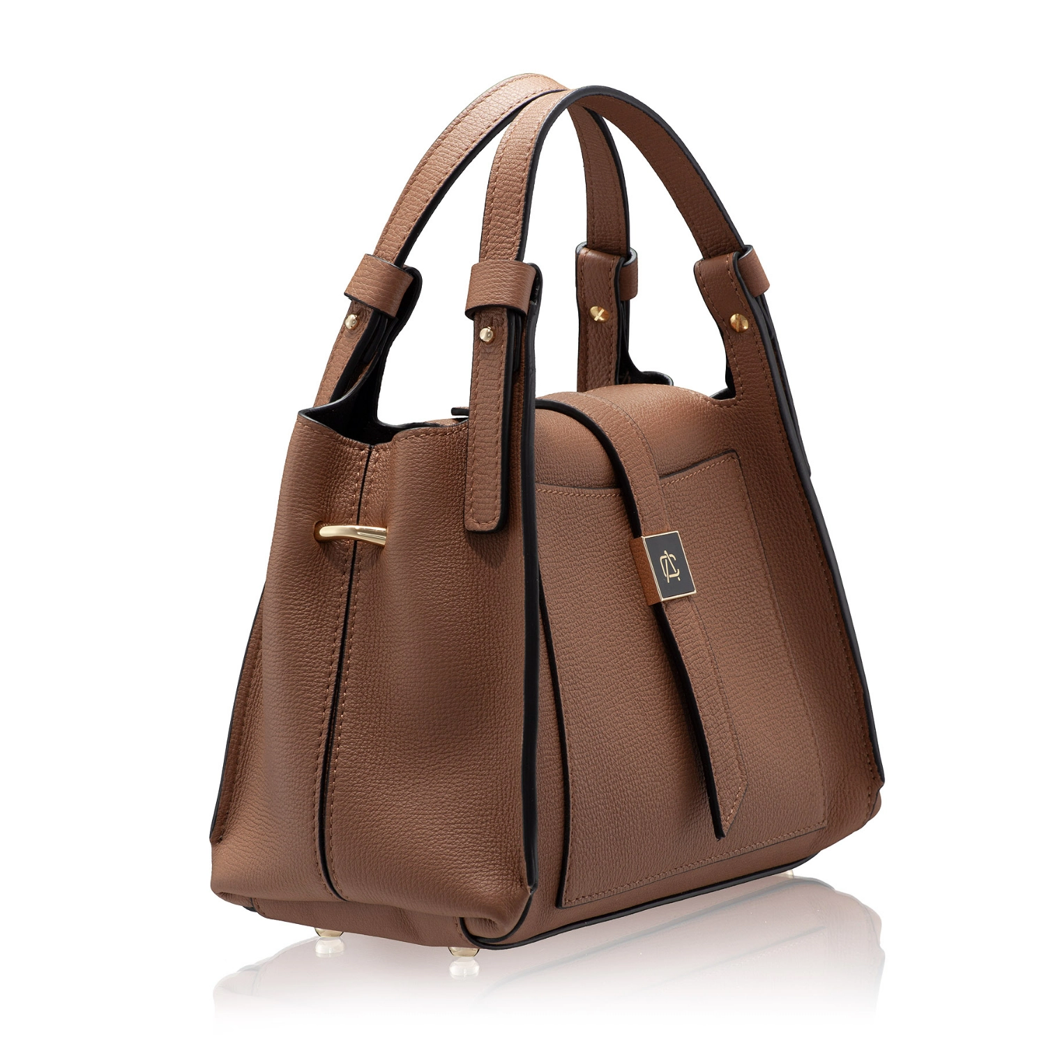 Picture of Women Leather Handbag BLUMA 01 VIT STAMP FANGO