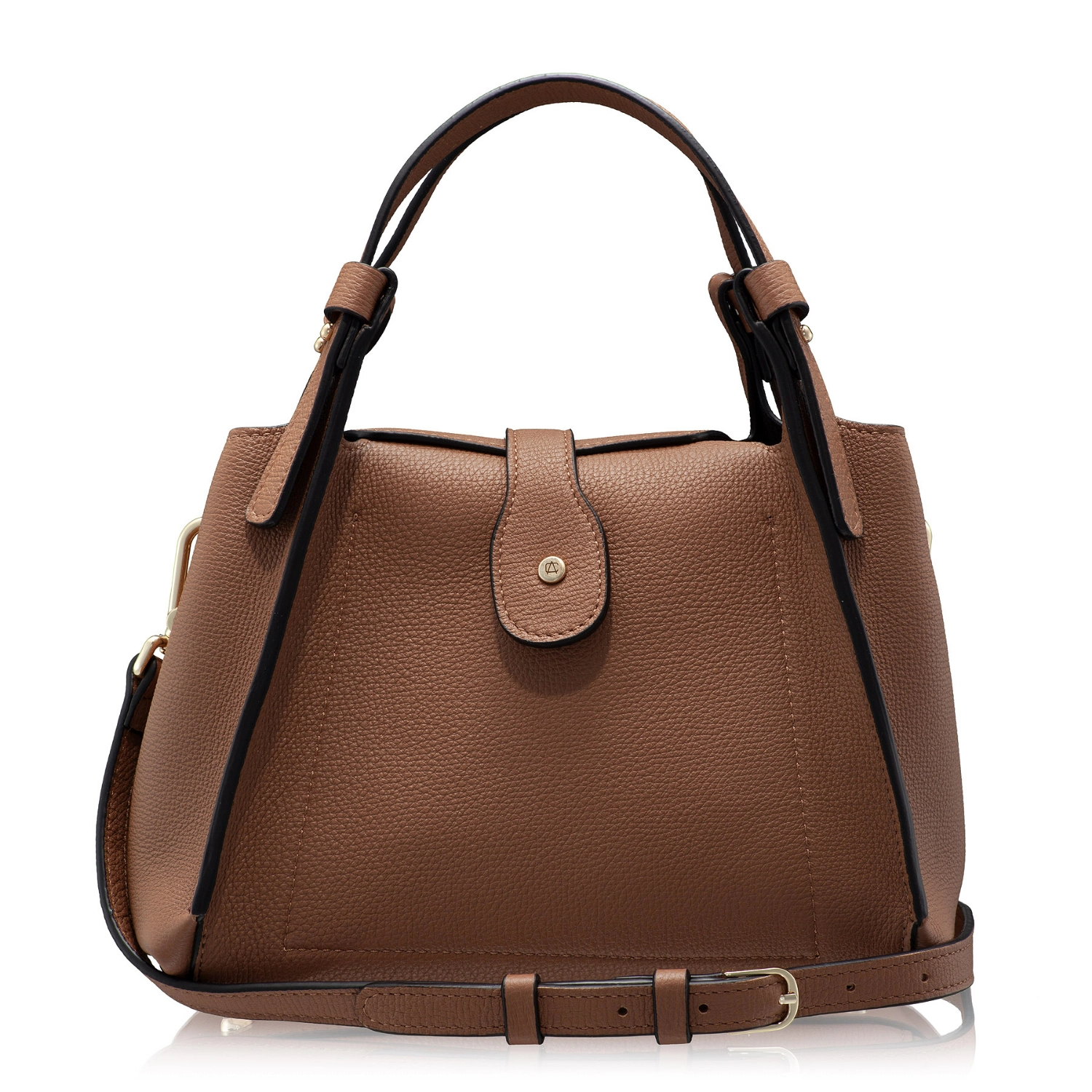 Picture of Women Leather Handbag BLUMA 01 VIT STAMP FANGO