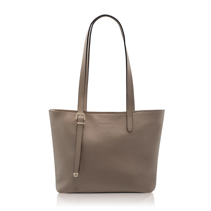 Show details for Women Leather Shoulder Bag MARIEL 03 BOTTALATO TAUPE Picture of Women Leather Shoulder Bag MARIEL 03 BOTTALATO TAUPE