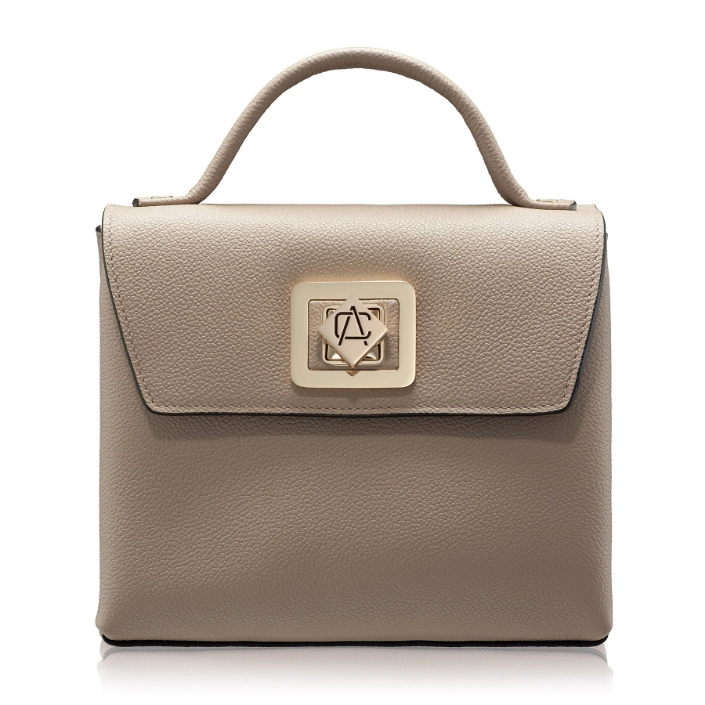 Show details for Women Leather Hand Bag GENNA 02 BOTTALATO TAUPE Picture of Women Leather Hand Bag GENNA 02 BOTTALATO TAUPE