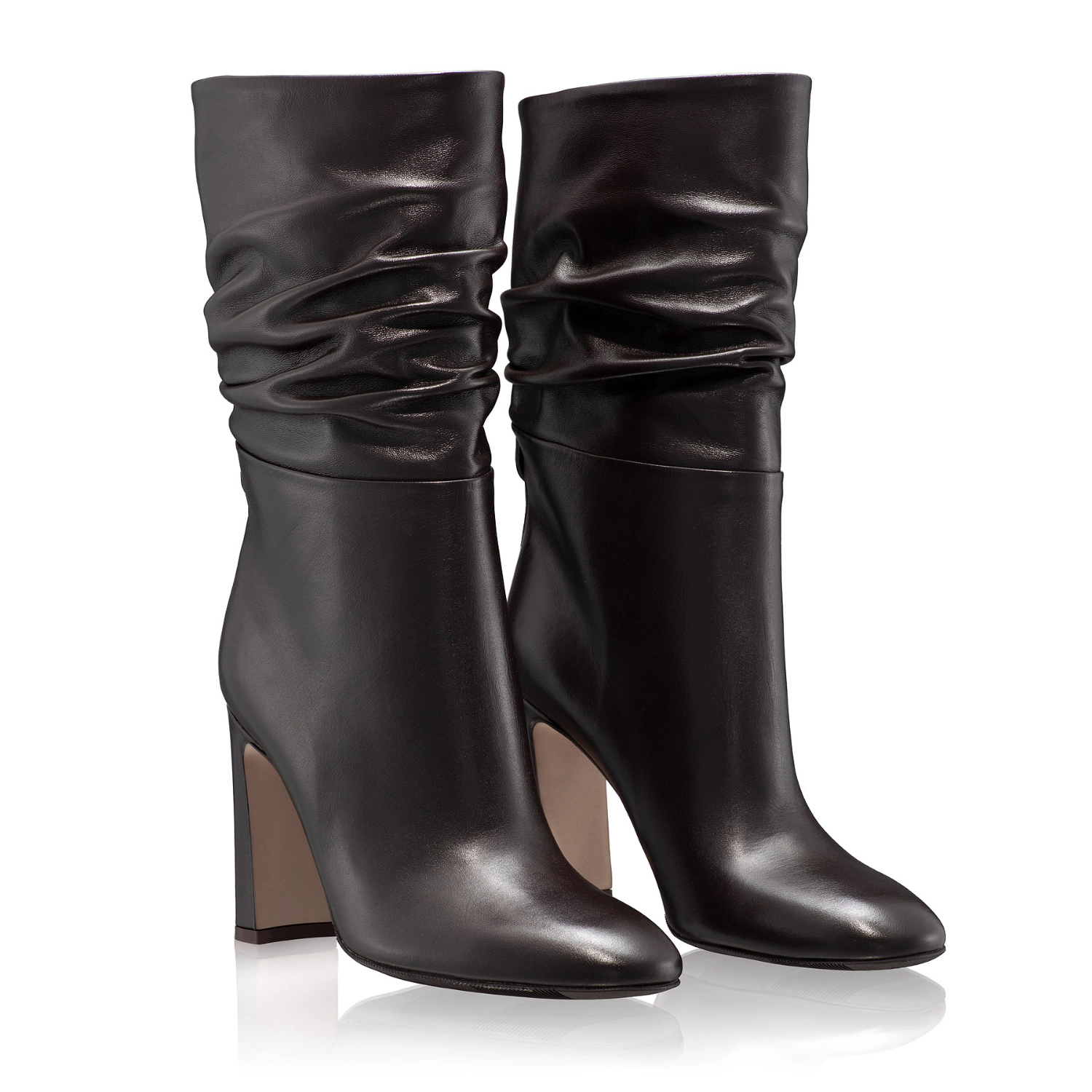 Picture of Women Suede Leather High-heel Boots 6399 Vitello T.Moro