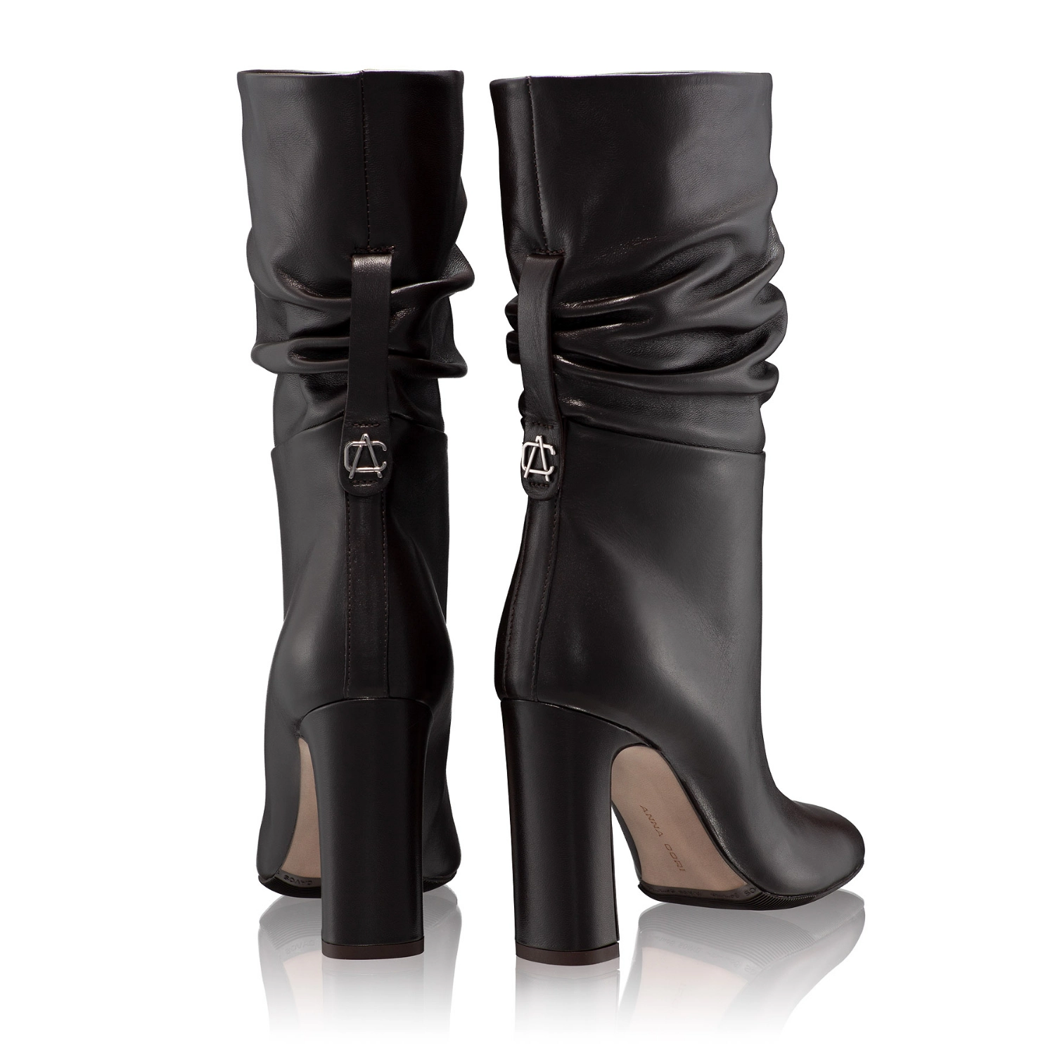 Picture of Women Suede Leather High-heel Boots 6399 Vitello T.Moro