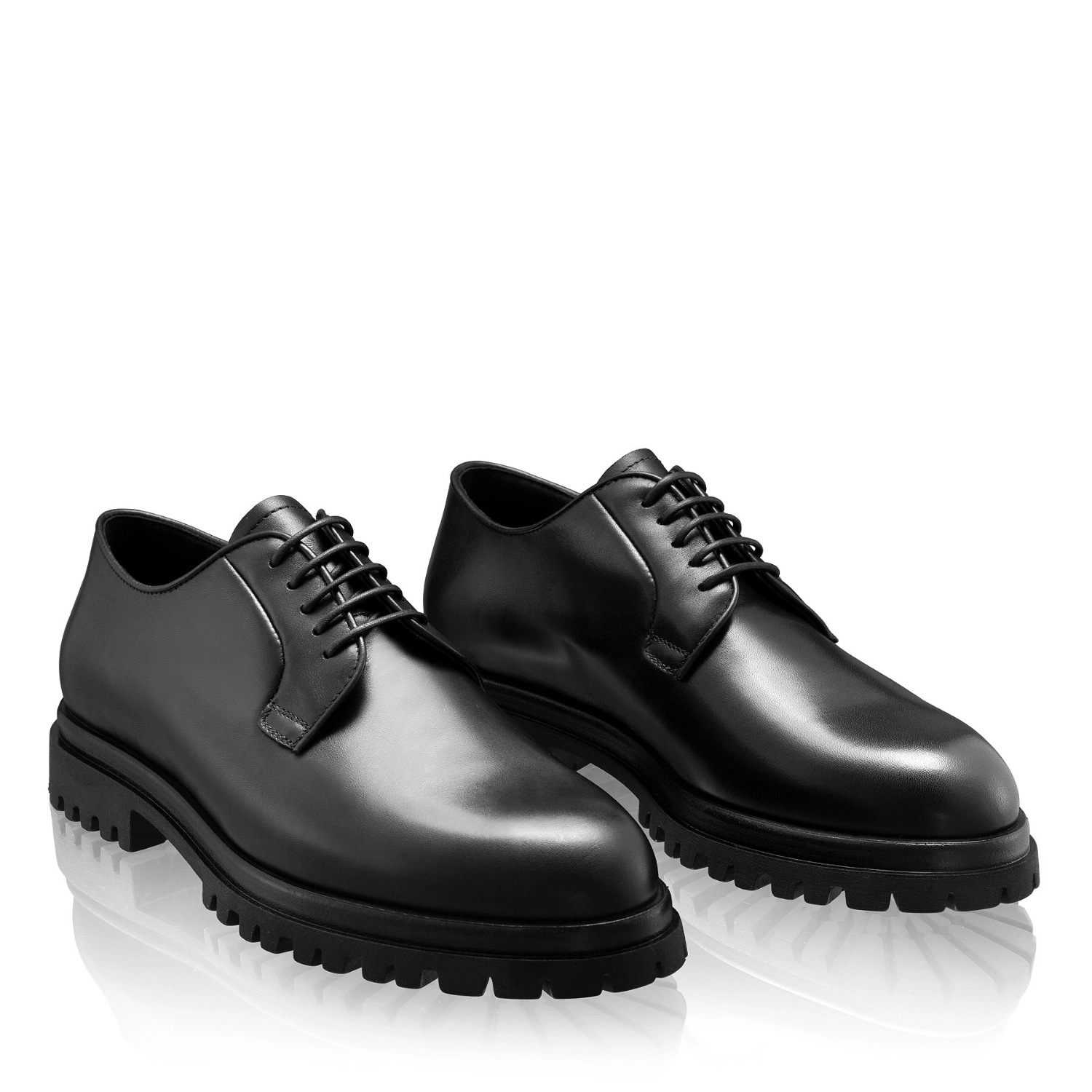 Picture of Casual leather men shoes 7770 Vitello Black