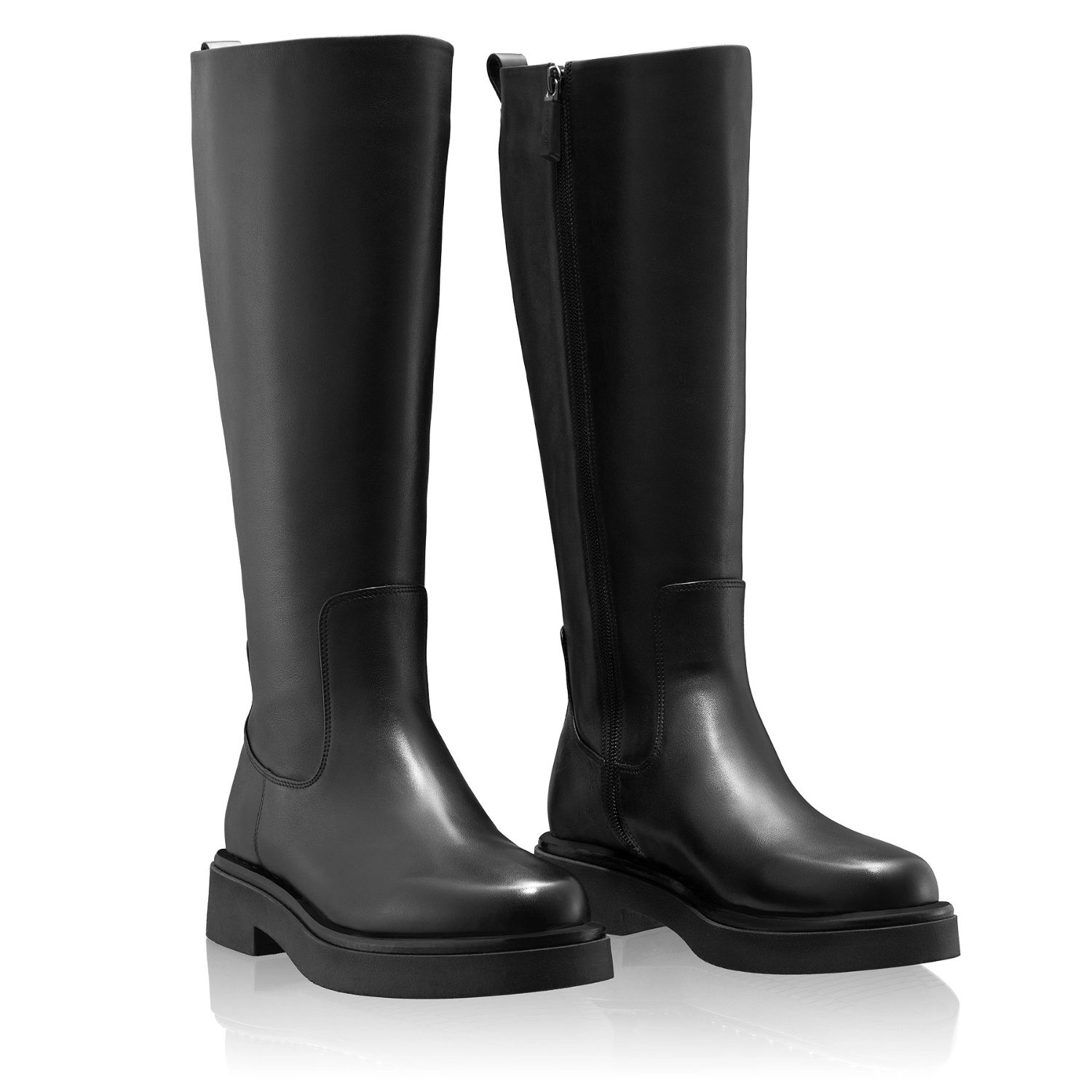 Picture of Women Leather Boots 7944 Vitello Black