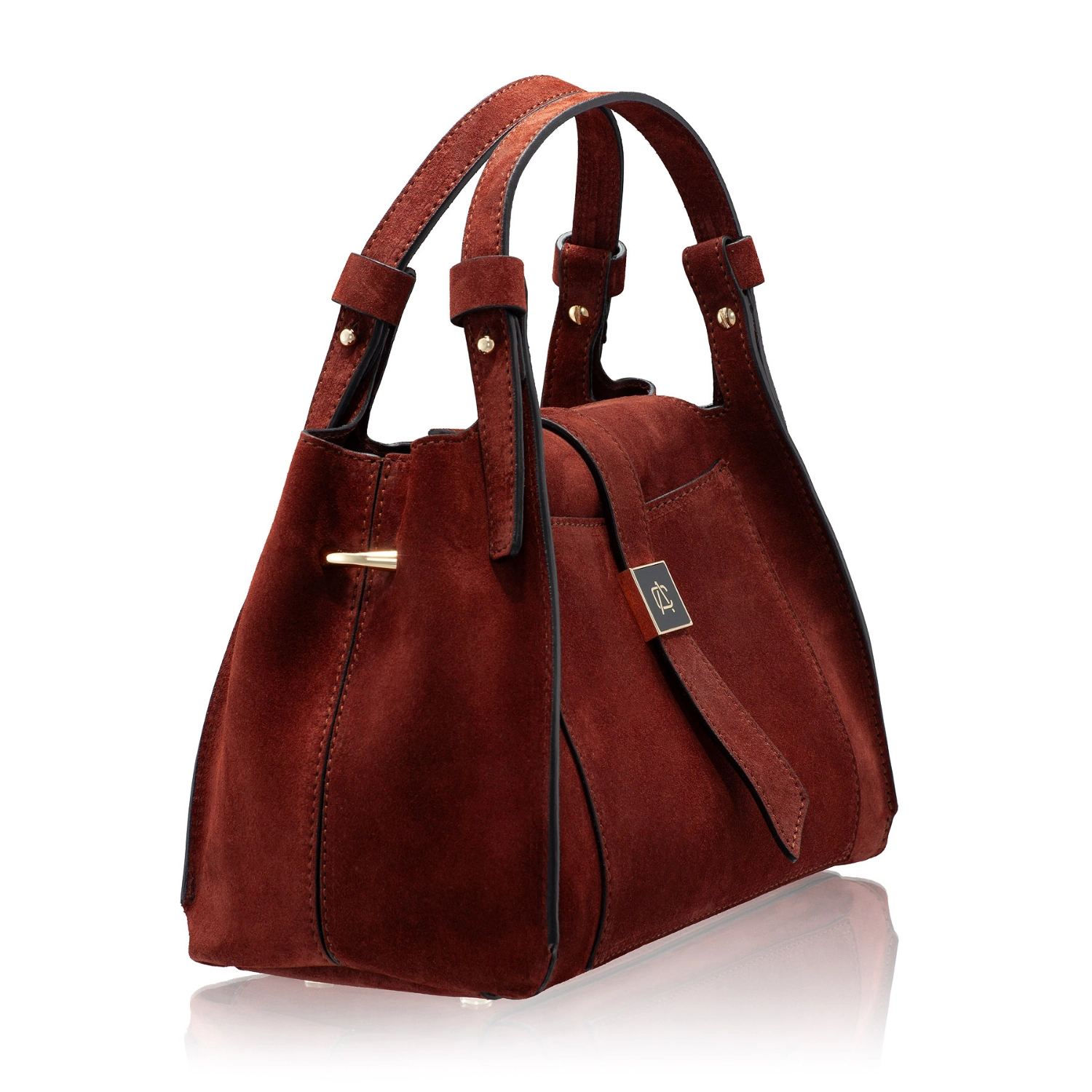 Picture of Women Leather Handbag BLUMA 01 CROSTA BROWN