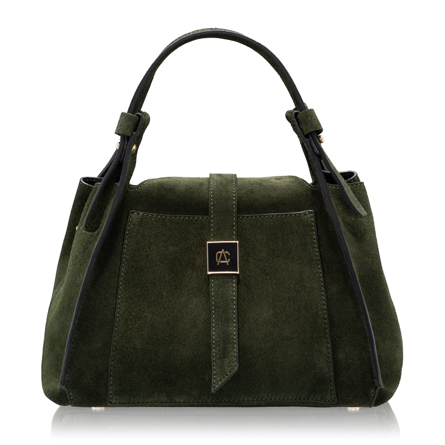 Picture of Women Leather Handbag BLUMA 01 CROSTA GREEN