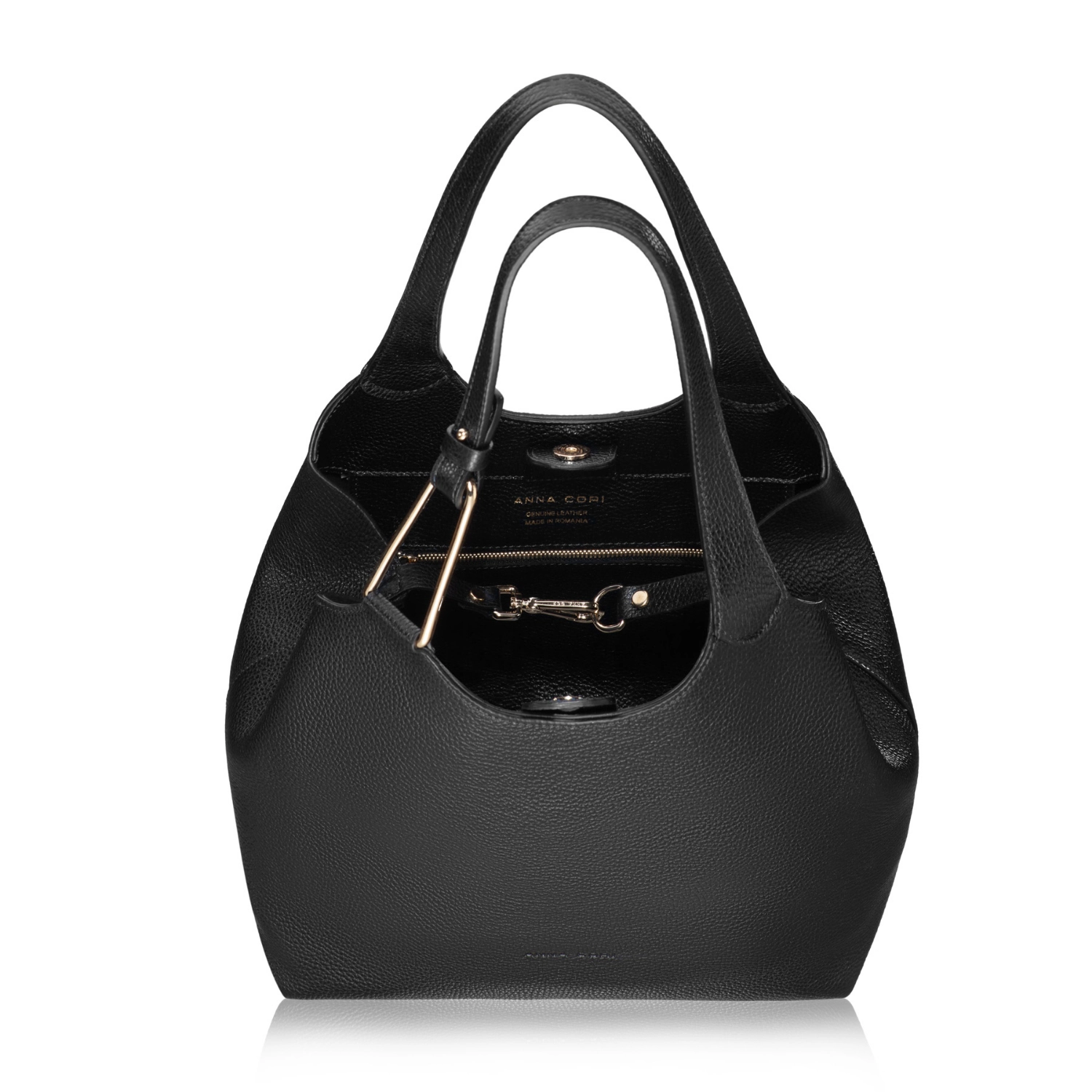 Imagine Geanta dama de umar DALIA 02 BOTTALATO NEGRU