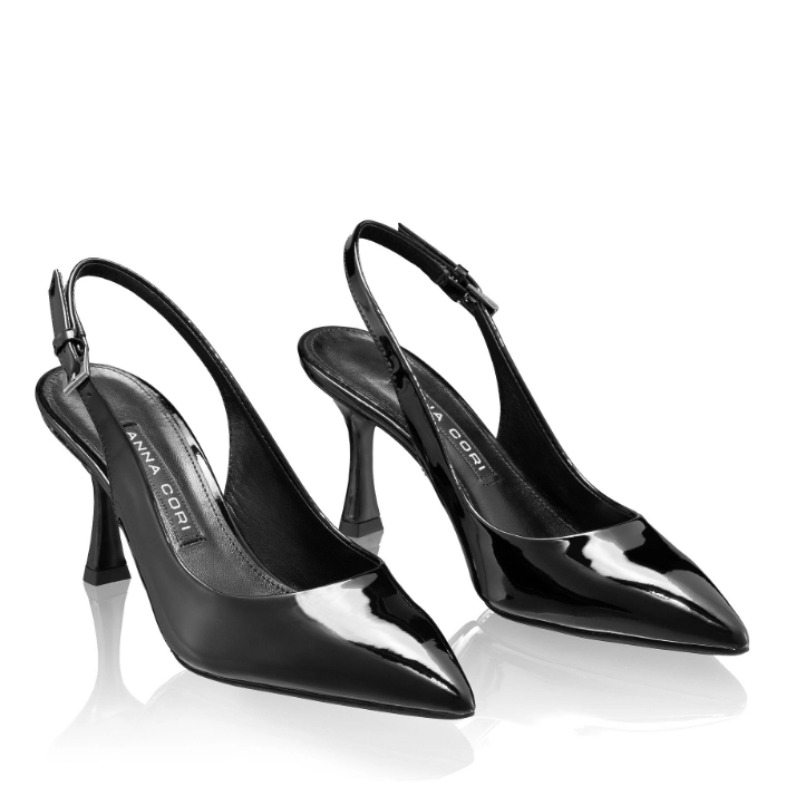 Pantofi Decupati Dama 5728 Lac Negru