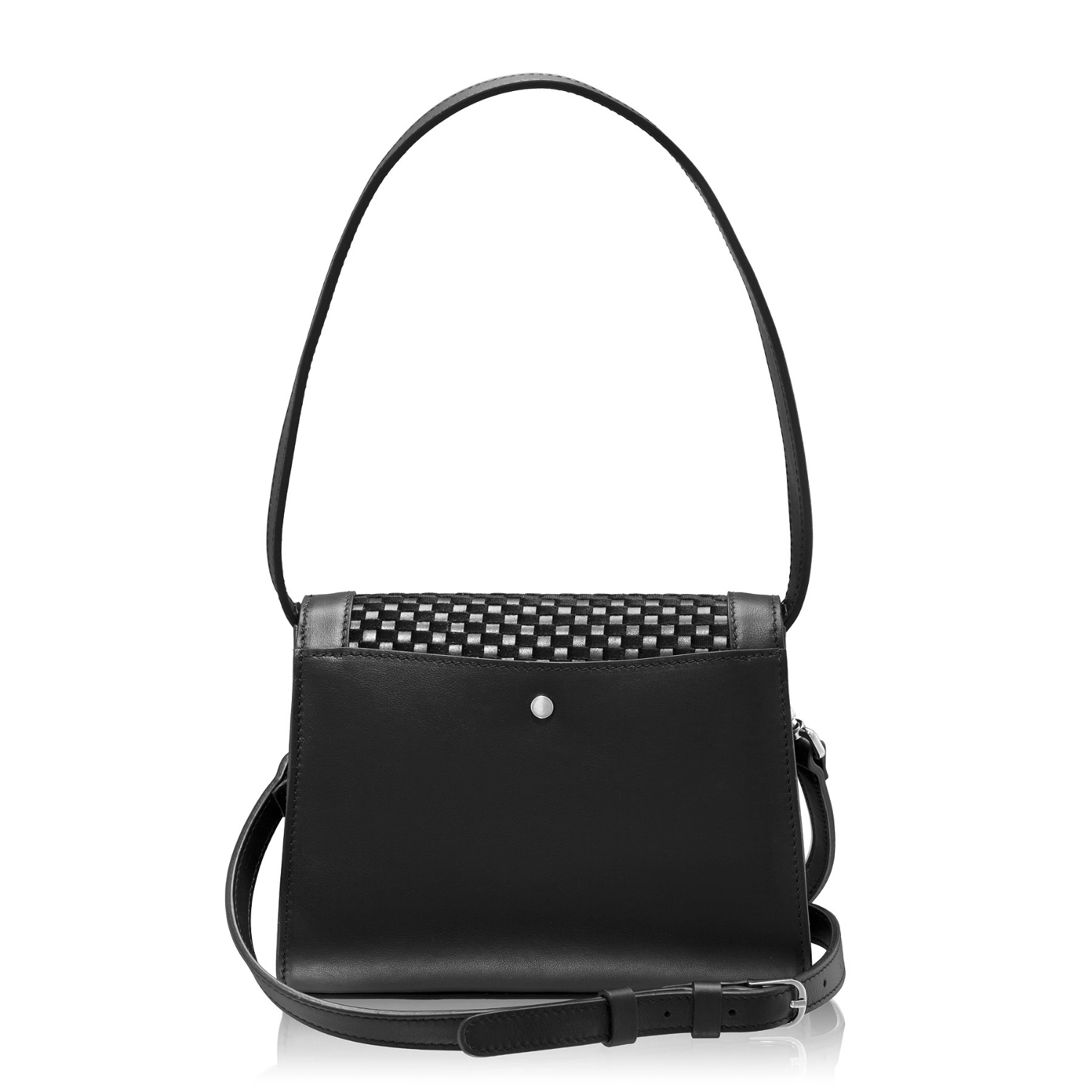 Imagine Geanta dama de umar CORELIA 02 INTRECCIO+VIT NEGRU