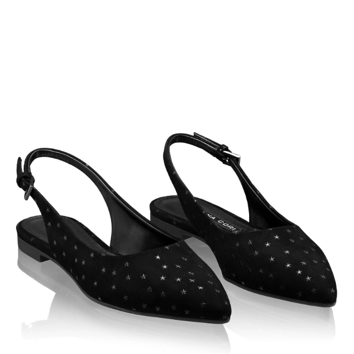 Balerini Dama 8027 Camoscio Negru Stamp Stea Balerini Dama 8027 Camoscio Negru Stamp Stea