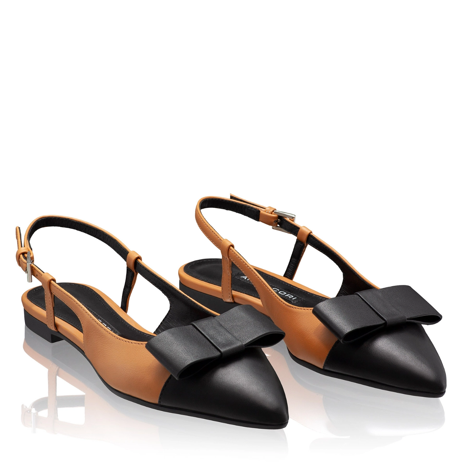 Imagine Balerini Dama 8384 Vitello Camel+Negru