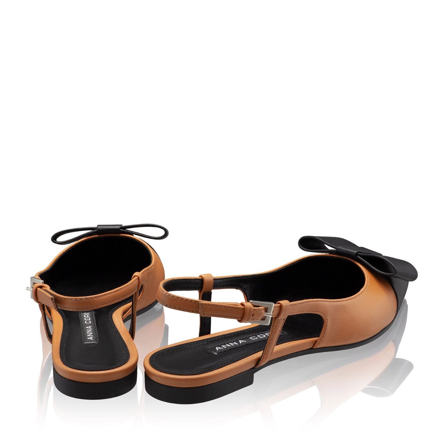 Imagine Balerini Dama 8384 Vitello Camel+Negru