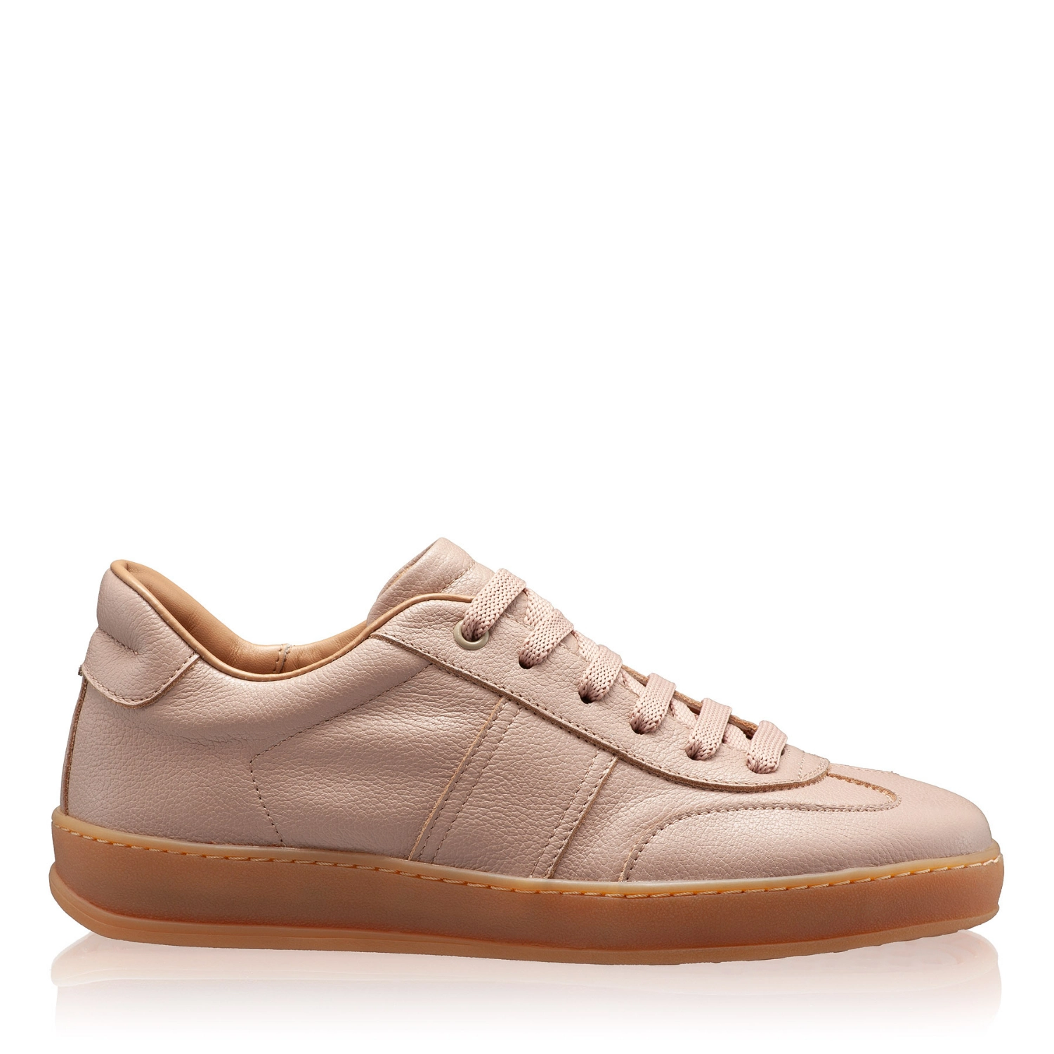 Picture of Women Leather Sport Shoes 8066 Bottalato Nude