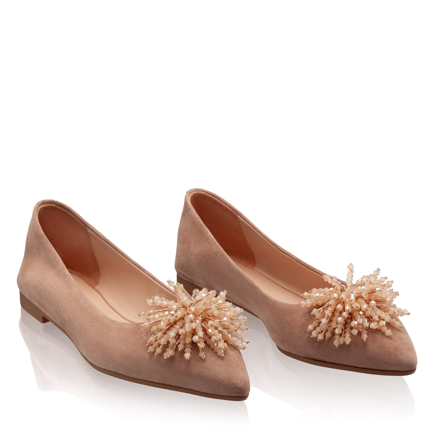 Picture of Women Ballerina Flats 8362 Camoscio Fard