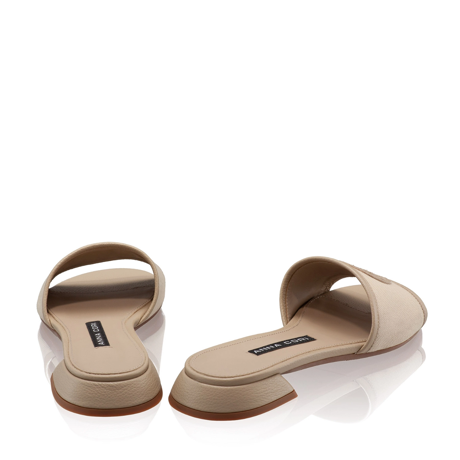 Picture of Women Leather Mules 8082 Bottalato+Tess Taupe
