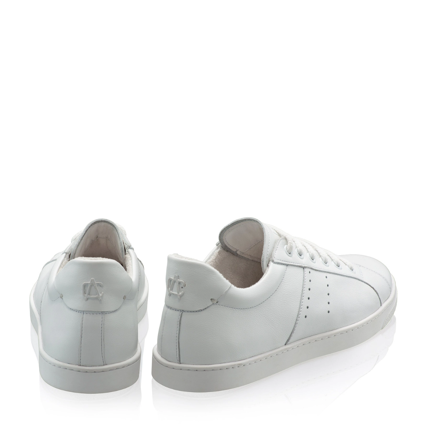 Picture of Women Leather Sport Shoes 8330 Vitello Alb