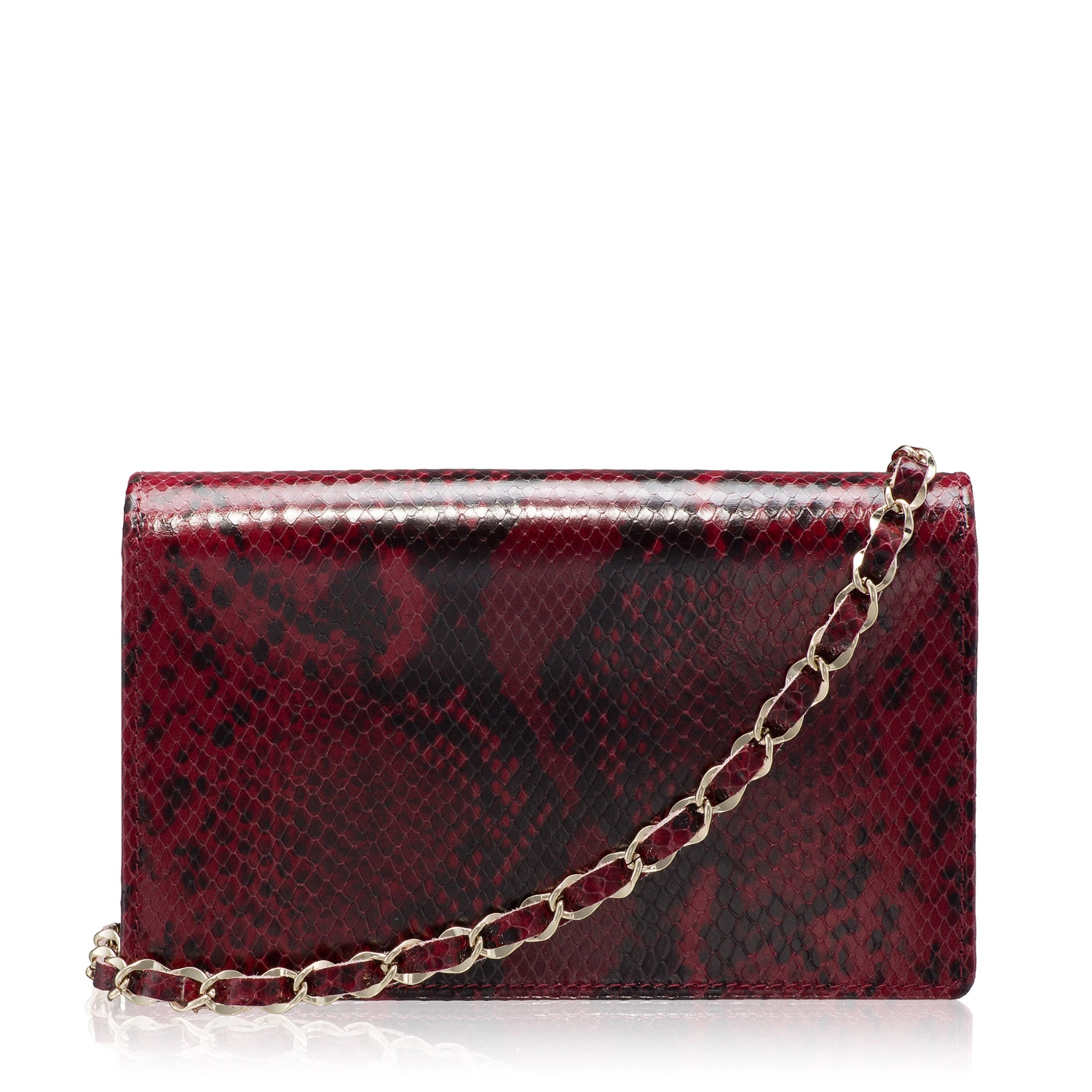 Imagine Geanta dama plic ARNA 02 PITONE BORDO