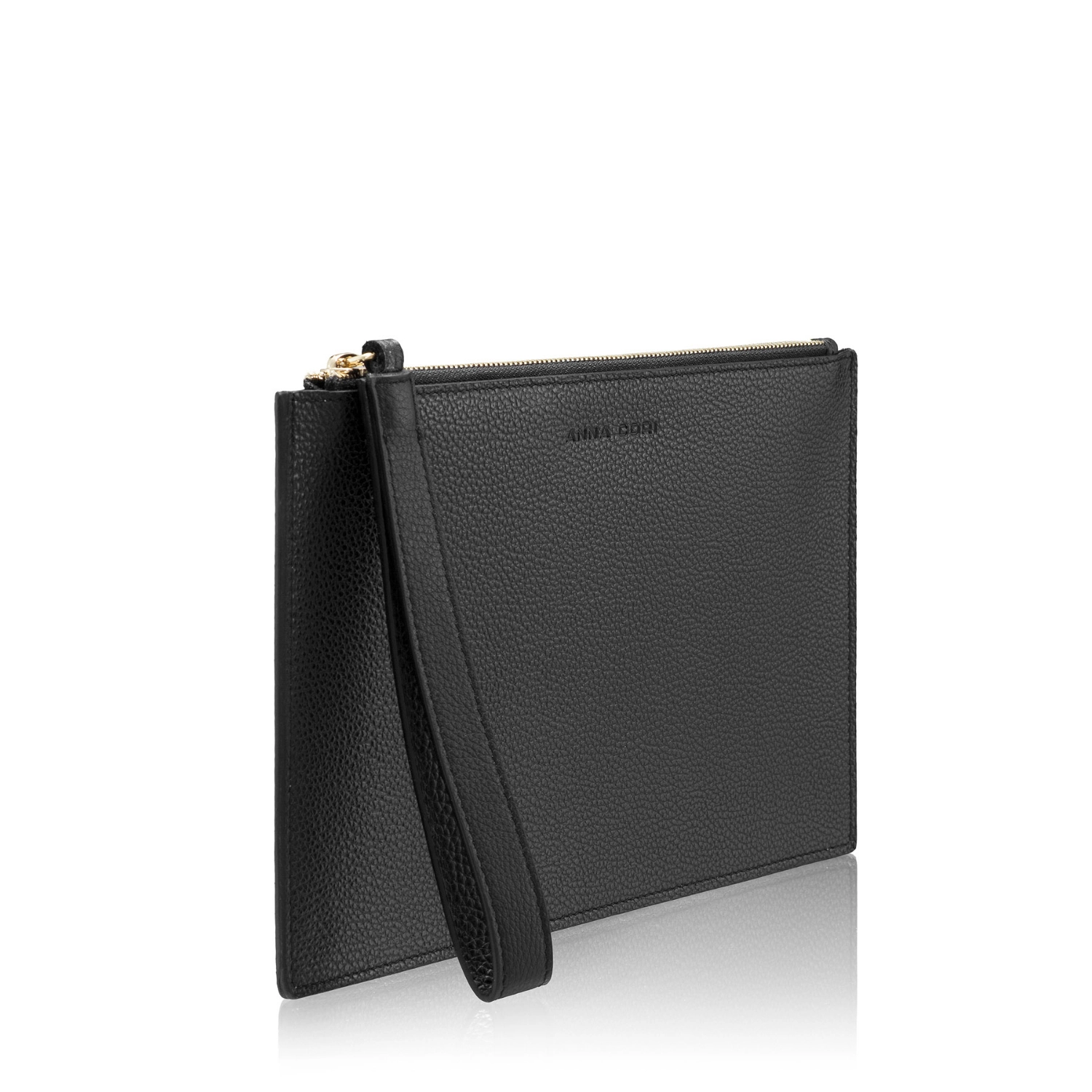 Picture of Leather Women Pouch Wallet LUNA Bottalato Black