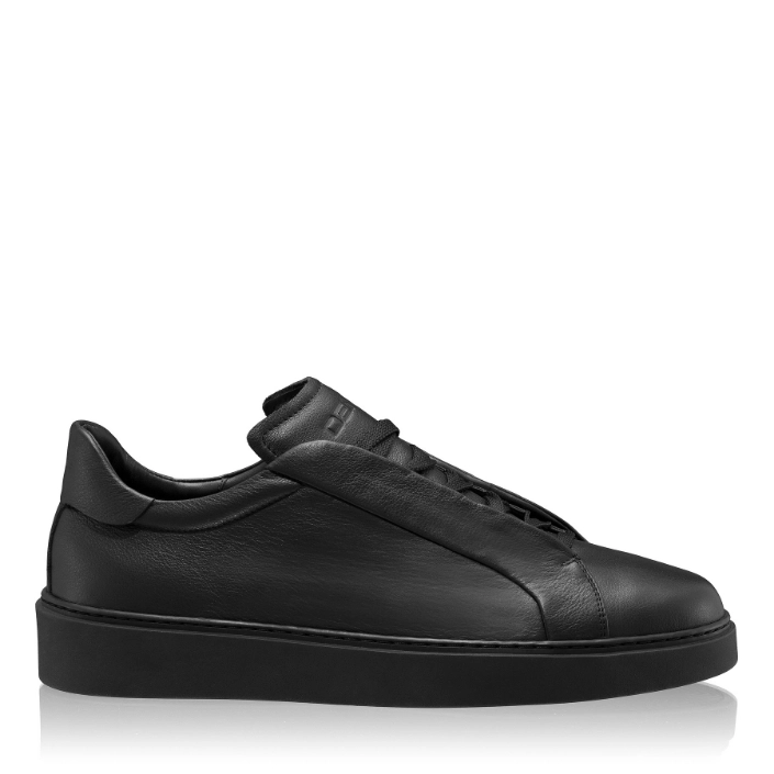 Picture of Men Leather Sport Shoes 7772 Vitello Black