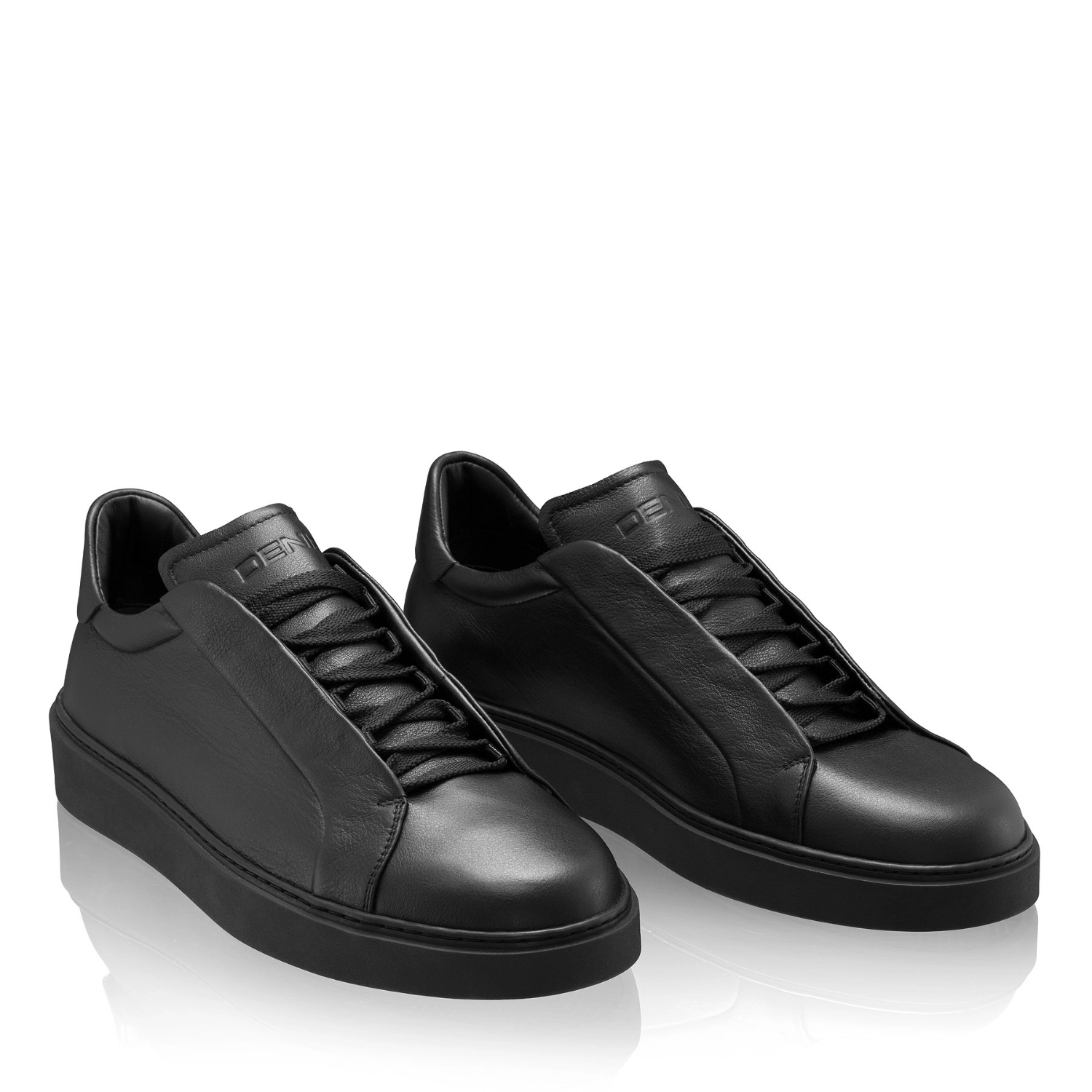 Picture of Men Leather Sport Shoes 7772 Vitello Black