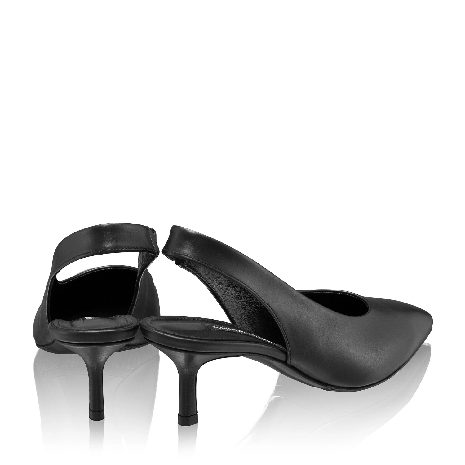 Imagine Pantofi Decupati Dama 8502 Vitello Negru