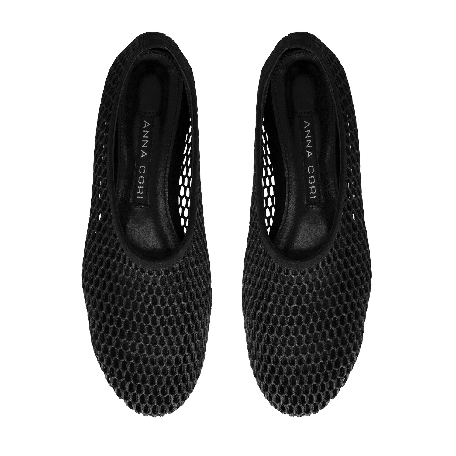 Picture of Women's Ballerinas 8442 Suede+Mesh Black