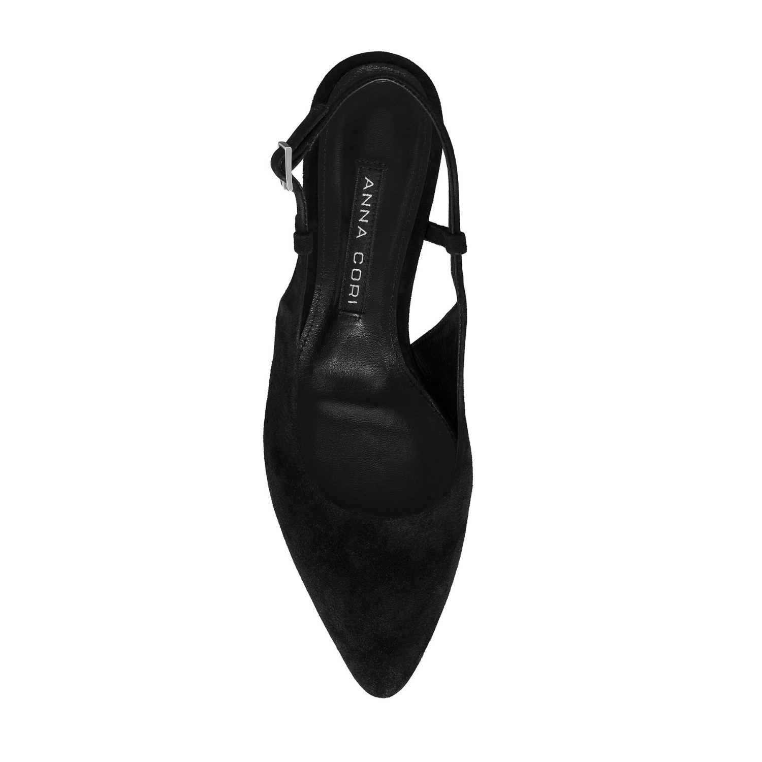 Imagine Pantofi Decupati Dama 8400 Camoscio Negru