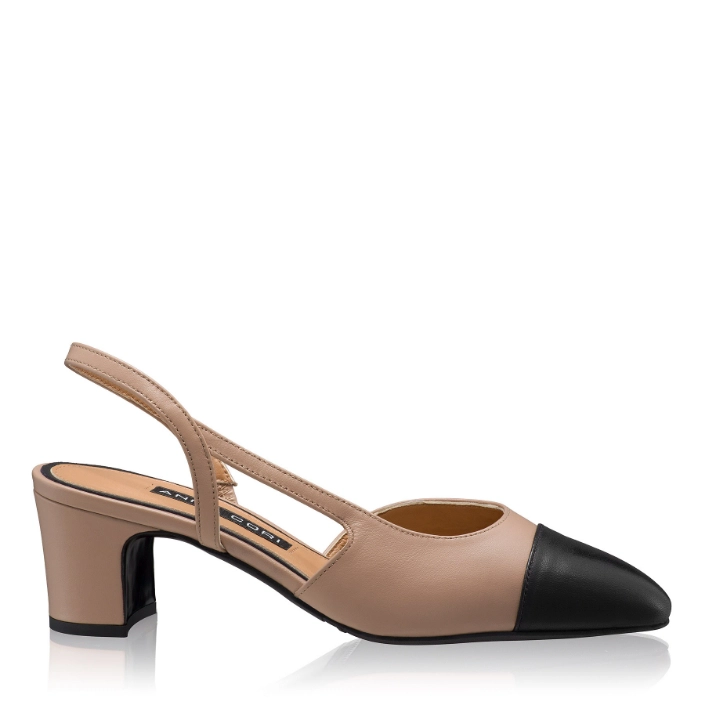 Arată detalii pentru Pantofi Decupati Dama 8488 Vitello Sabbia+Negru Imagine Pantofi Decupati Dama 8488 Vitello Sabbia+Negru