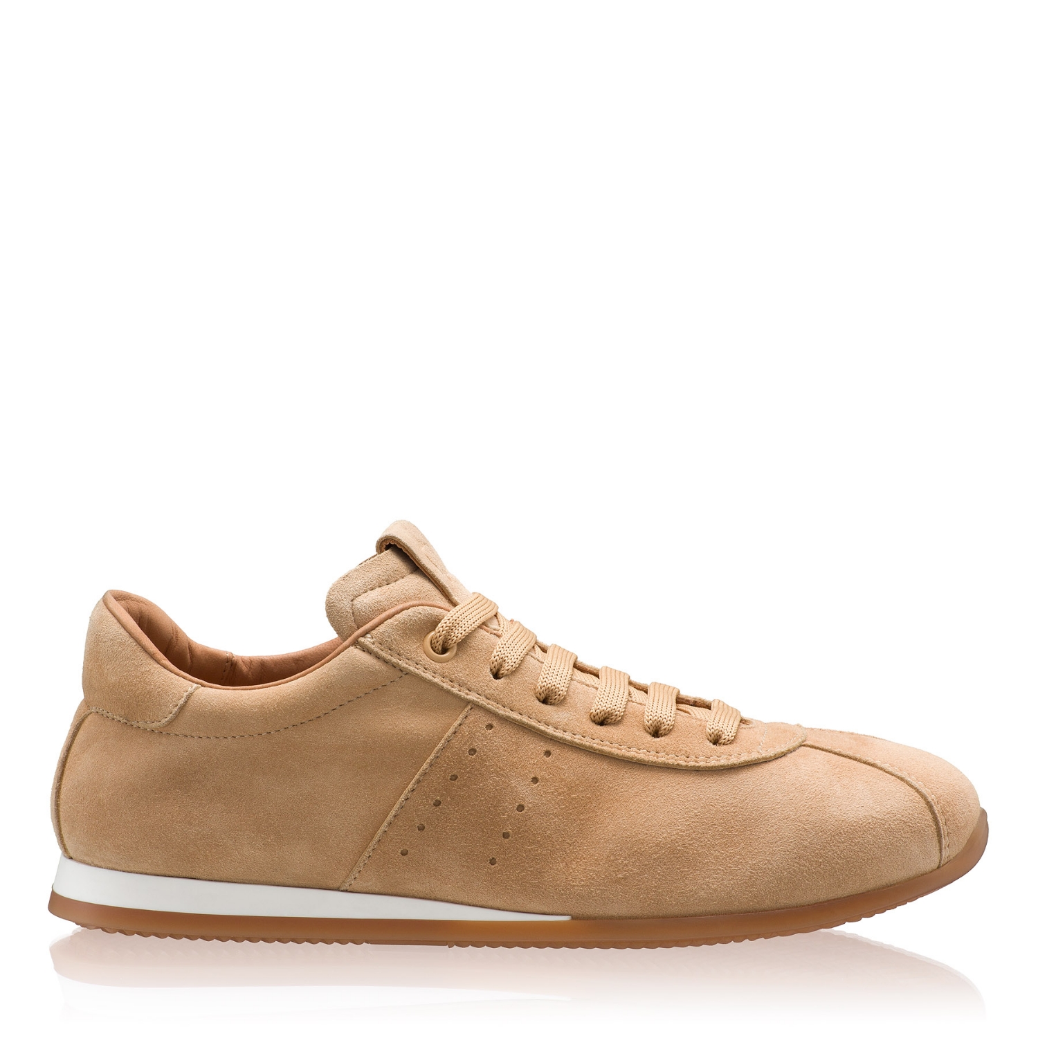 Picture of Women leather sport shoes 8327 Camoscio Bej