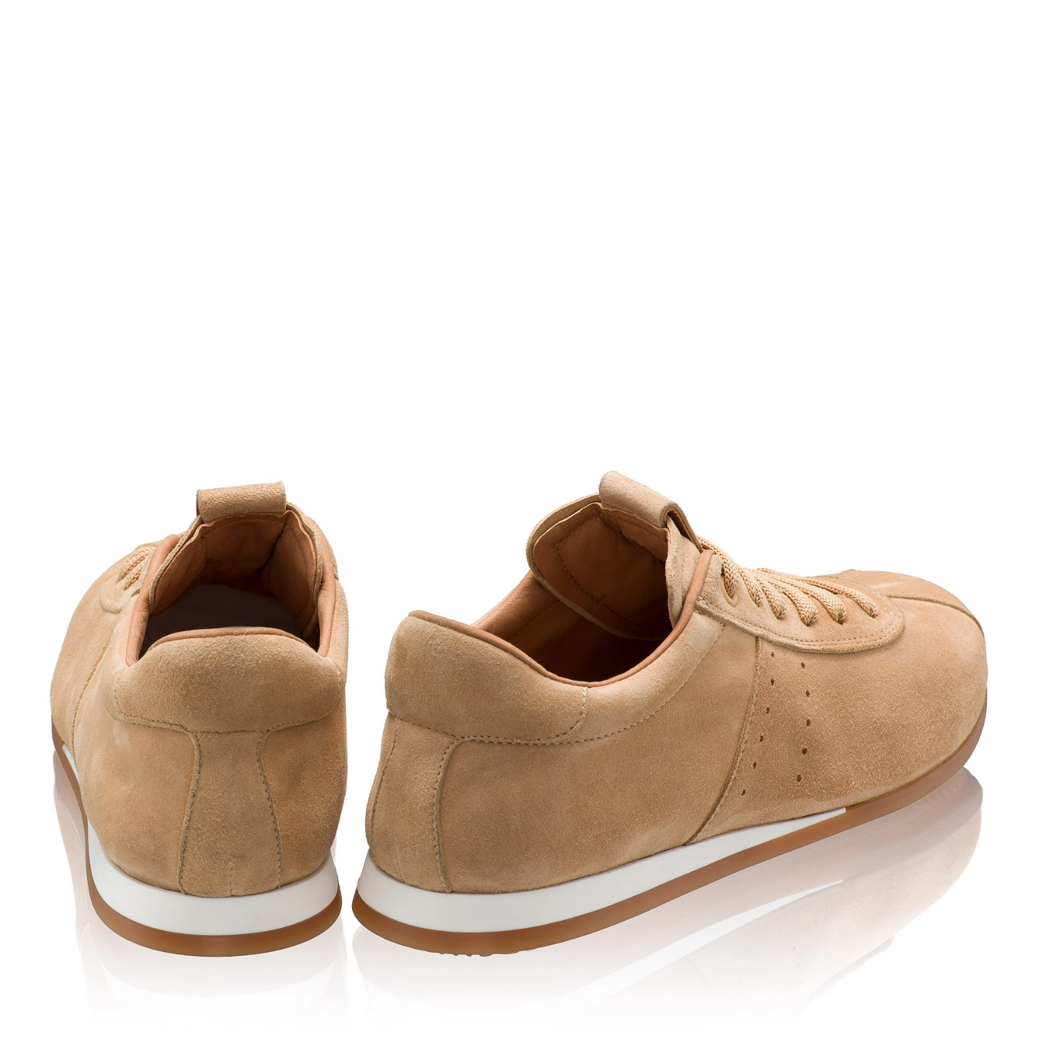 Picture of Women leather sport shoes 8327 Camoscio Bej