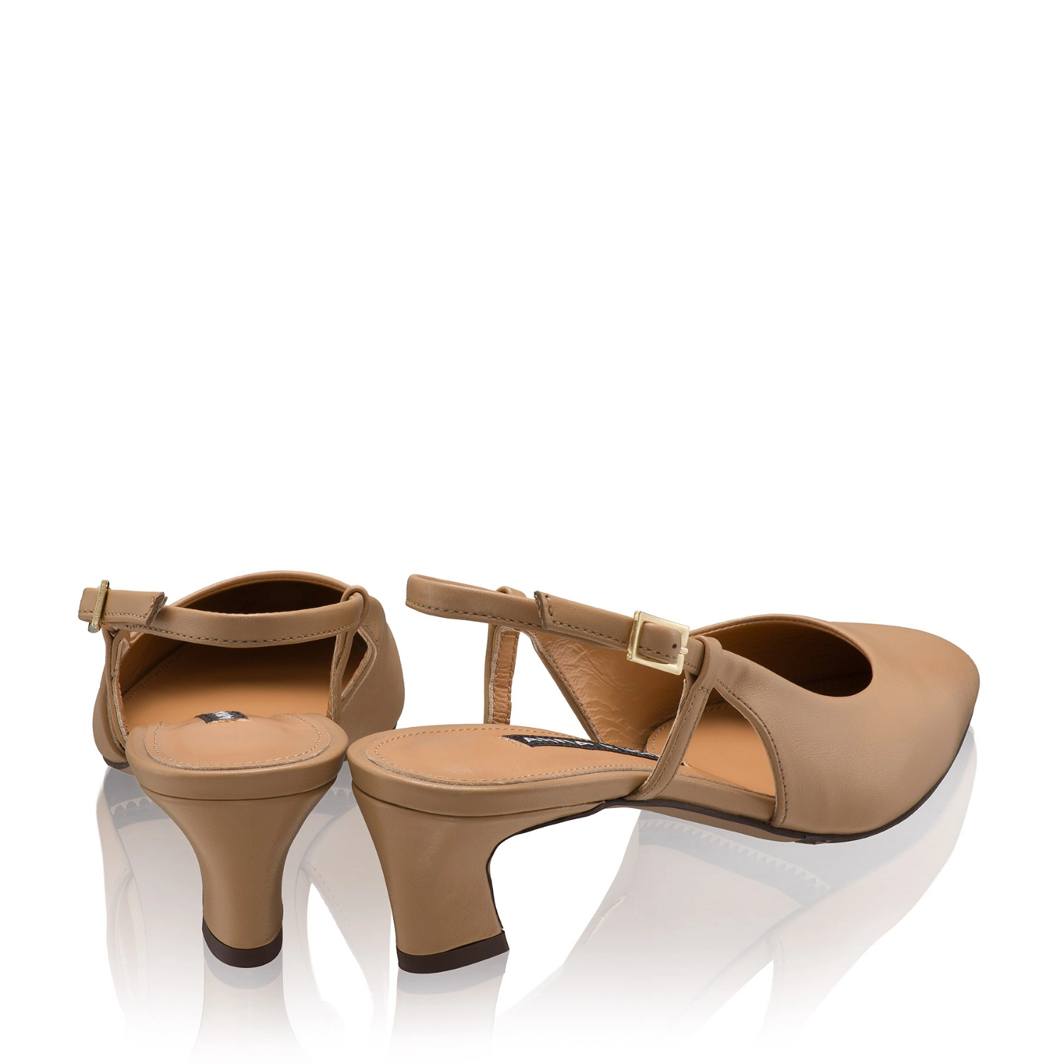 Imagine Pantofi Decupati Dama 8400 Vitello Cappuccino