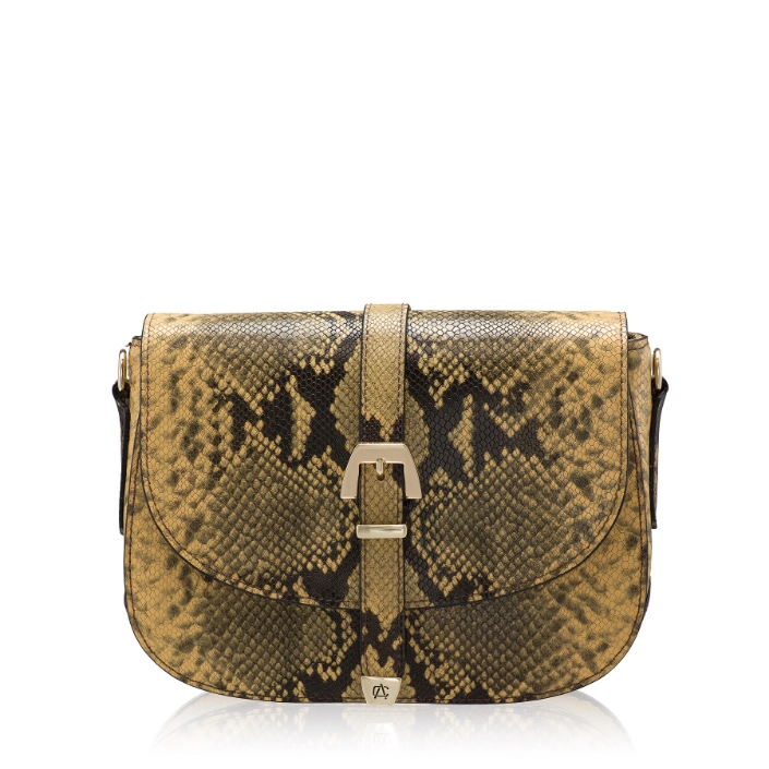 Imagine Geanta dama de umar MARIEL 02 PITONE GALBEN