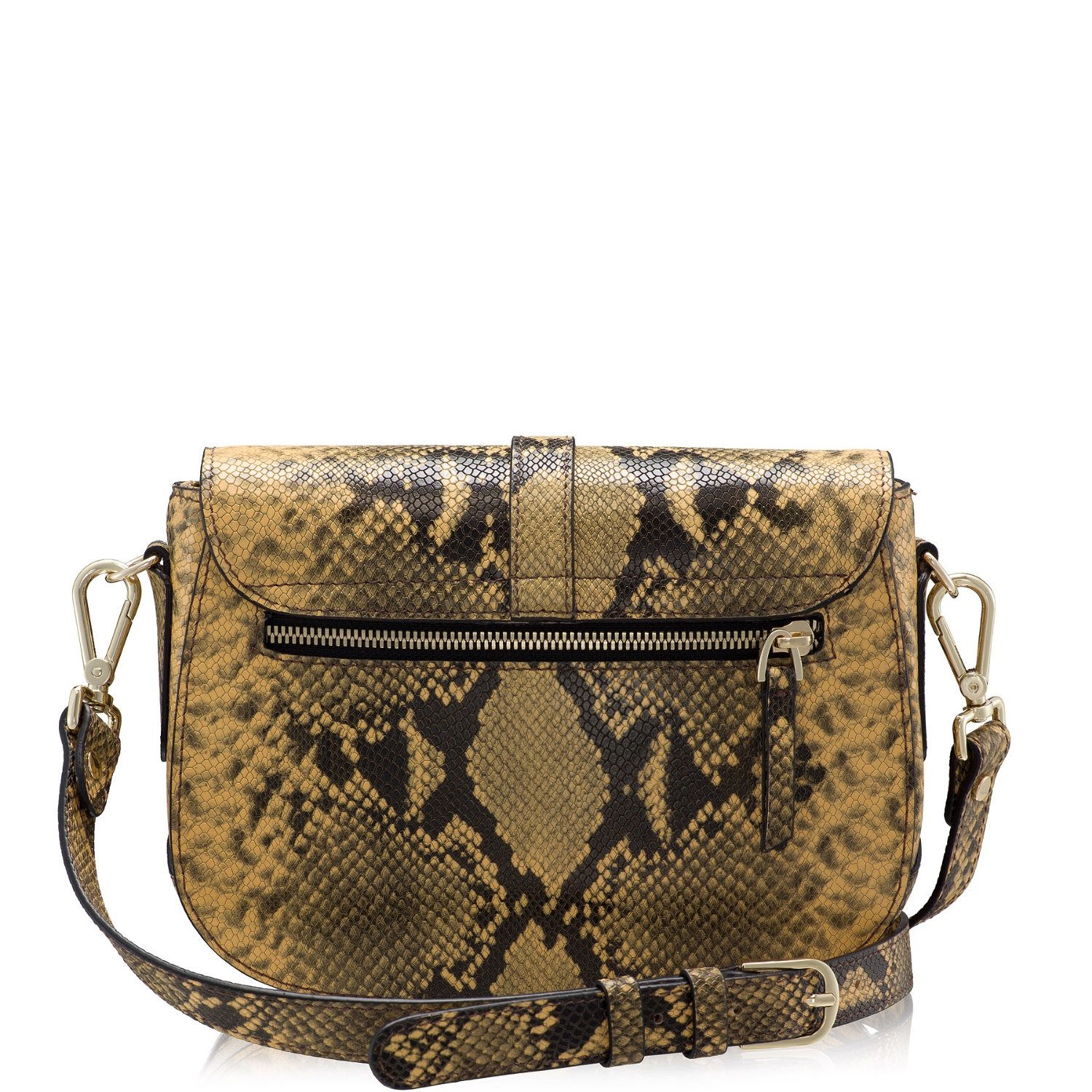Imagine Geanta dama de umar MARIEL 02 PITONE GALBEN