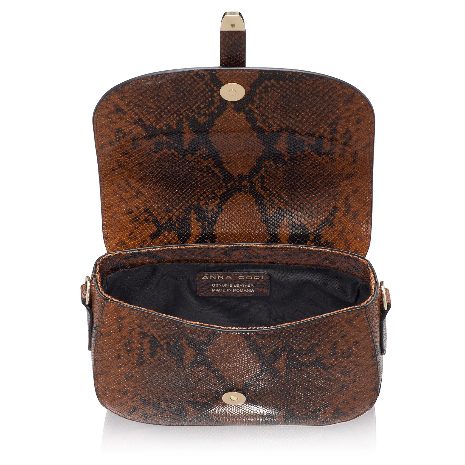 Imagine Geanta dama de umar MARIEL 02 PITONE T.MORO