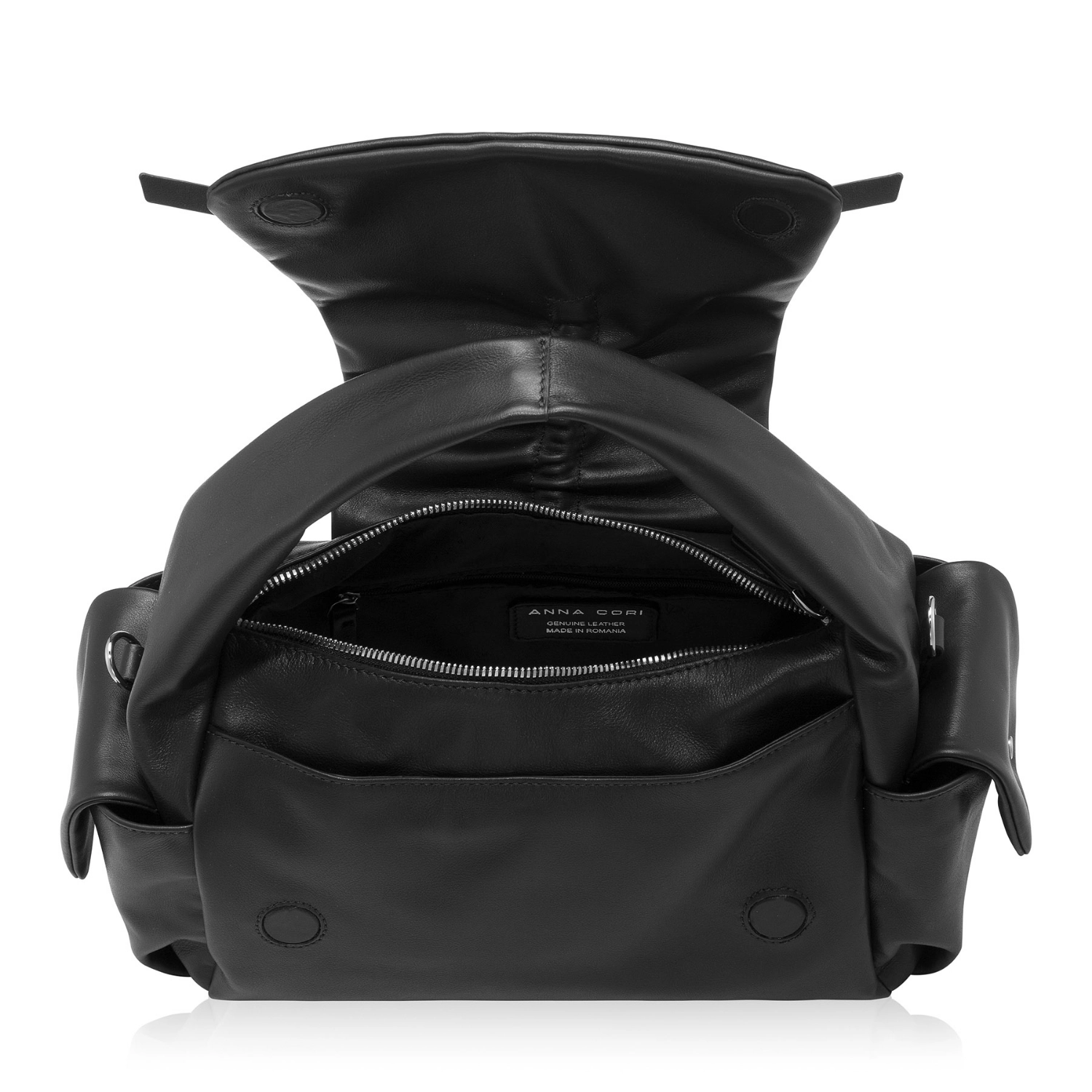 Imagine Geanta dama de mana IANA 01 VITELLO NEGRU