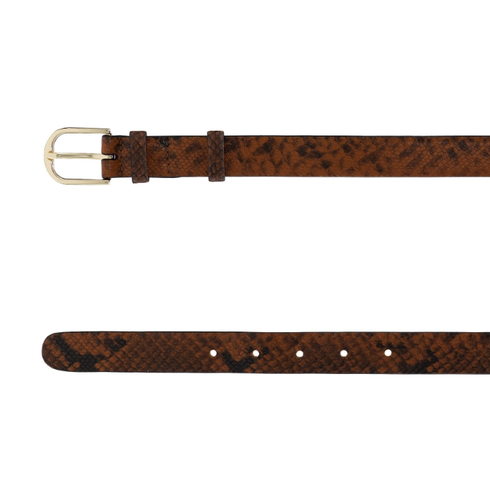 Curea dama 59 PITONE MARO