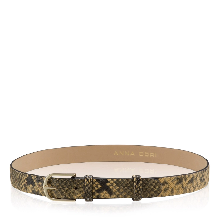 Imagine Curea dama 59 PITONE GALBEN