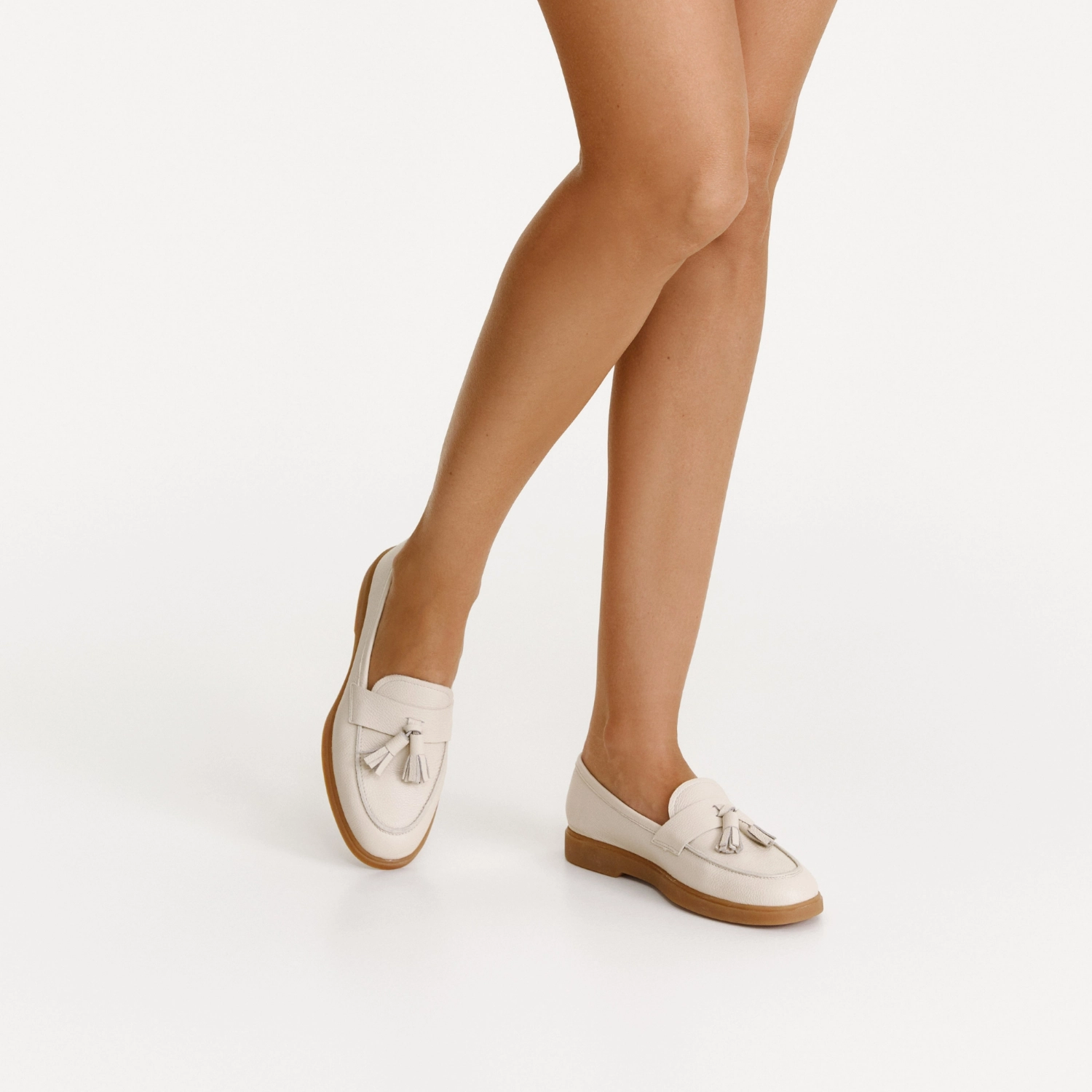 Picture of Women Casual Loafers 7517 Bottalato Panna