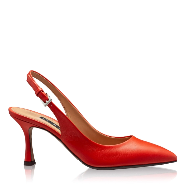 Picture of Mid-heel Slingback Pumps 5728 Vitello Orange