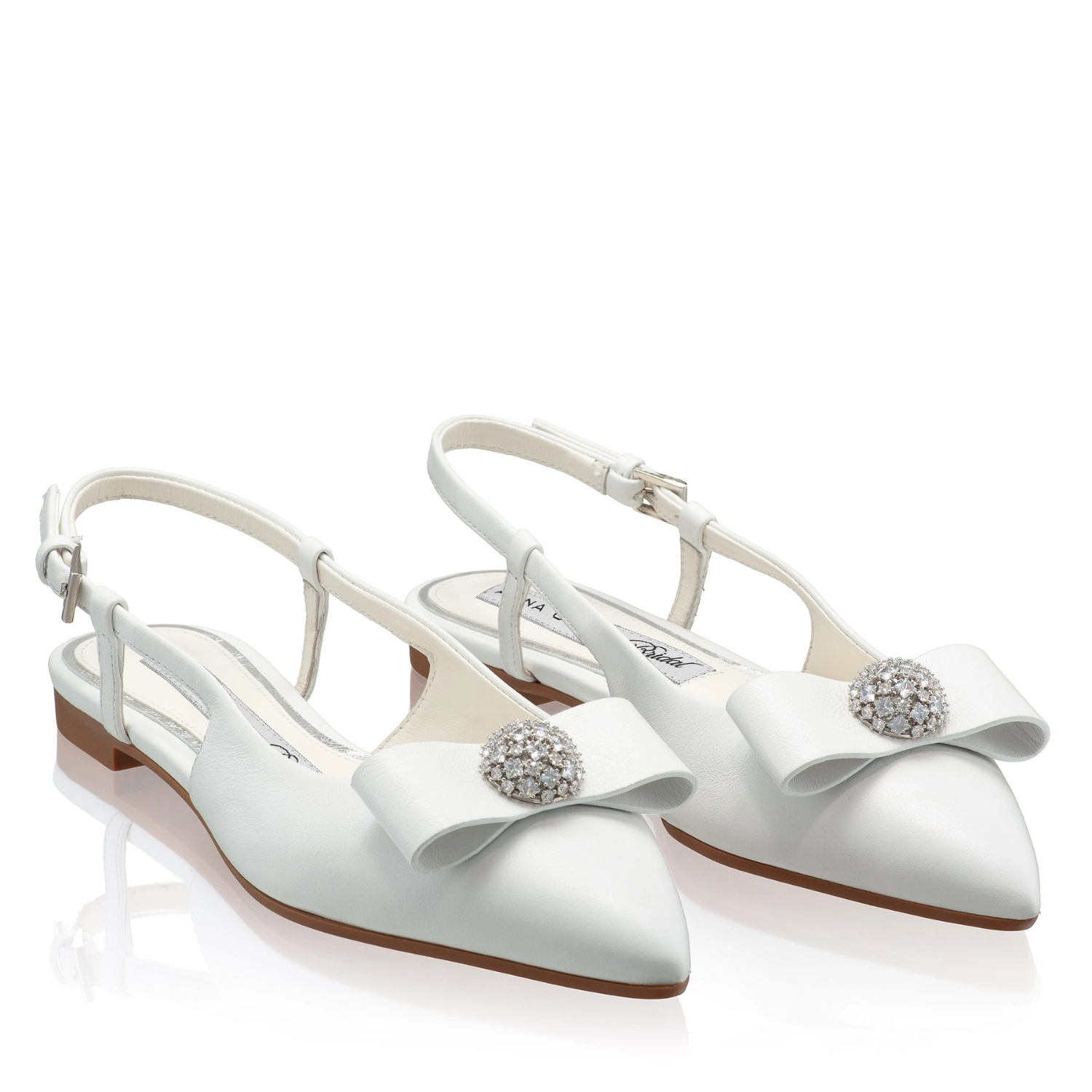Picture of Women's Ballerinas 8396 Vitello White